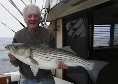 BILL GREAVER WITH HIS 37 1/2 TROPHY CAUGHT OFF CHESAPEAKE BEACH