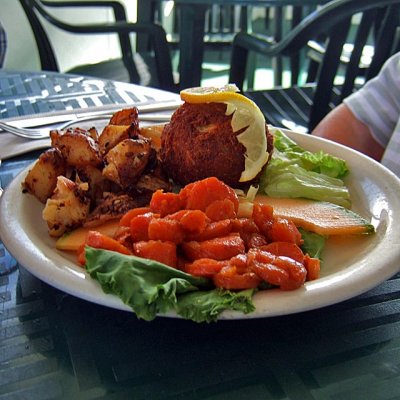 Baseball Ball Size Crab Cake