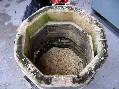 Layer of Wood Shavings