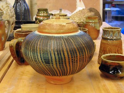 Wood Fired Lidded Jar