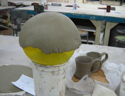 Draped Shell Pot
