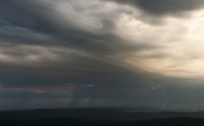 Lightning near Outlook Rock Plumas 0535 hours 18Aug2012