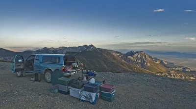 Camping on Mt. Washinton - Great Basin National Park