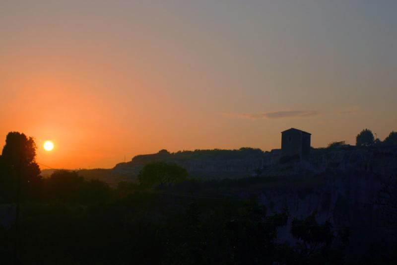 Sunset at the Ancient  Greek Theater - Syracuse