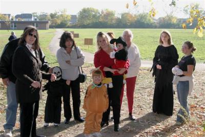 Group going into woods