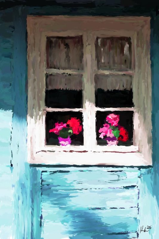 blue window 8x12