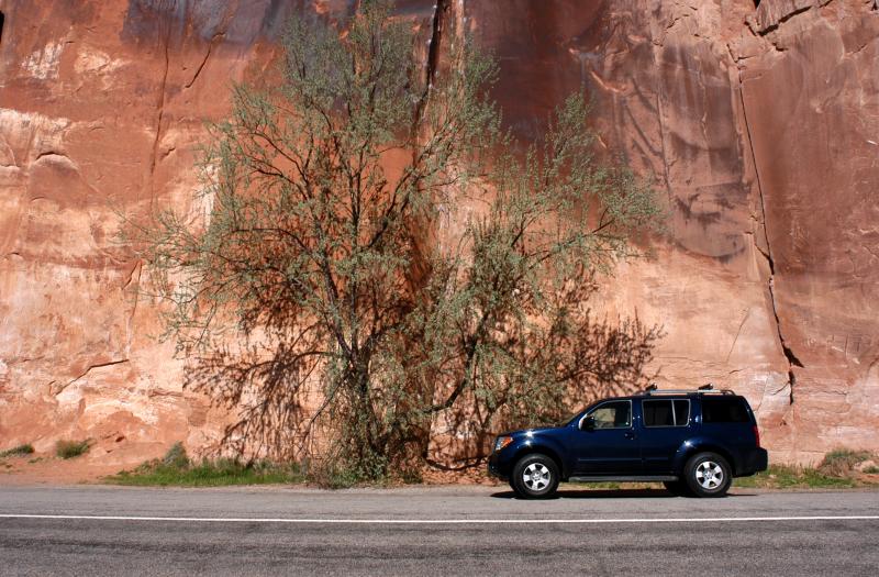 Magnetism warps a state highway