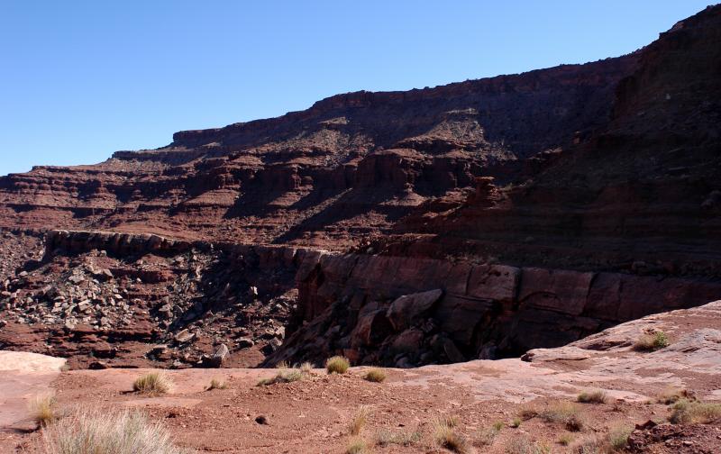 View across a canyon