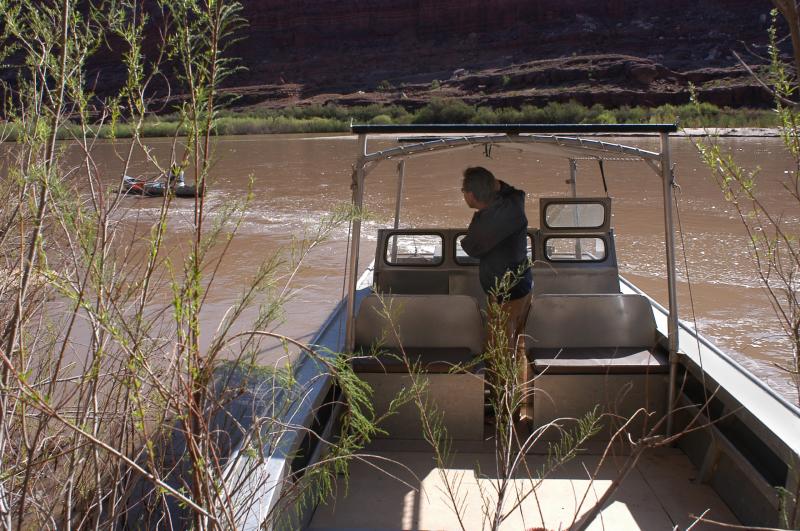 Hey, that canoe is not seaworthy!
