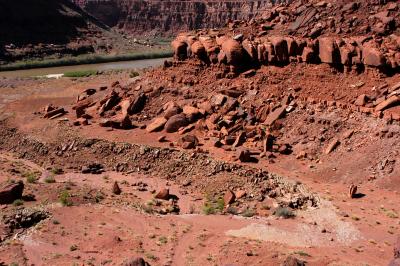 Mouth of dry canyon