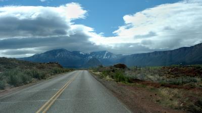 Round Mountain straight ahead