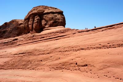 View from Delicate Arch to end of trail