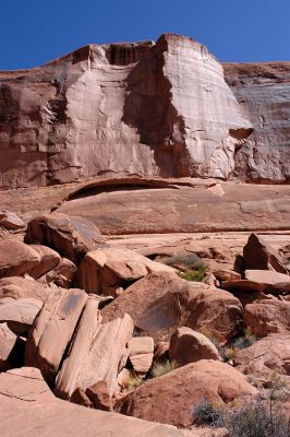 These boulders used to be in the groove; now they are ordinary