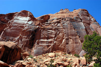 A great mass of rock humbled by the power of water