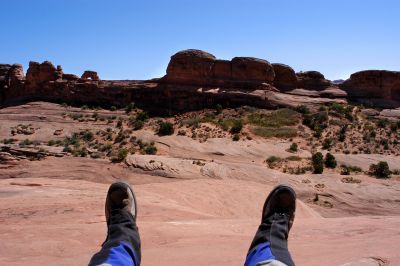 My two arches facing Delicate Arch