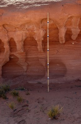 Erosion in sandstone