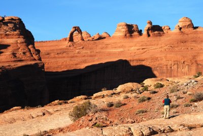 The view from the Delicate Arch Viewpoint