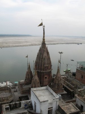 looking down towards the Burning Ghats