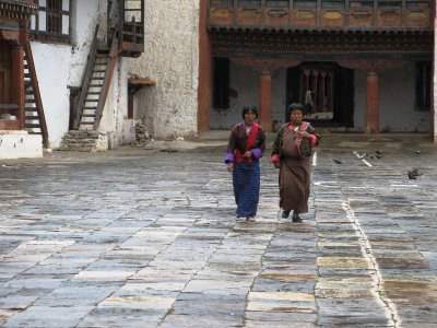 inside the Wangdue Phodrang dzong