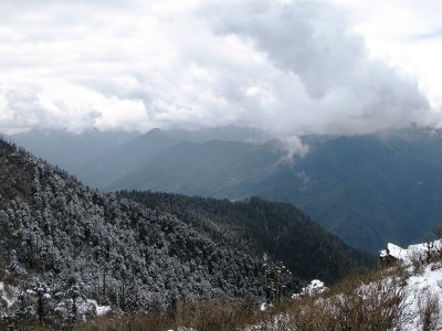 view of Ha valley from the Chelela Pass