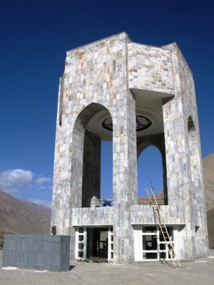 the still unfinished Ahmad Shah Massoud memorial