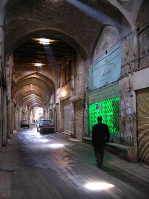 Empty bazaar streets