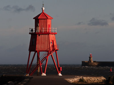 South Shields Groyne and pier lights