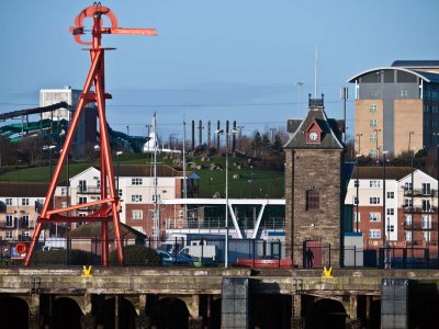 Crane Sculpture Albert Edward Dock River Tyne