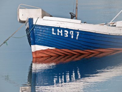 Boat reflection River Wear