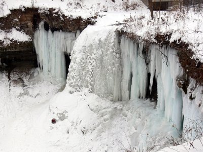 Minnehaha Falls Frozen