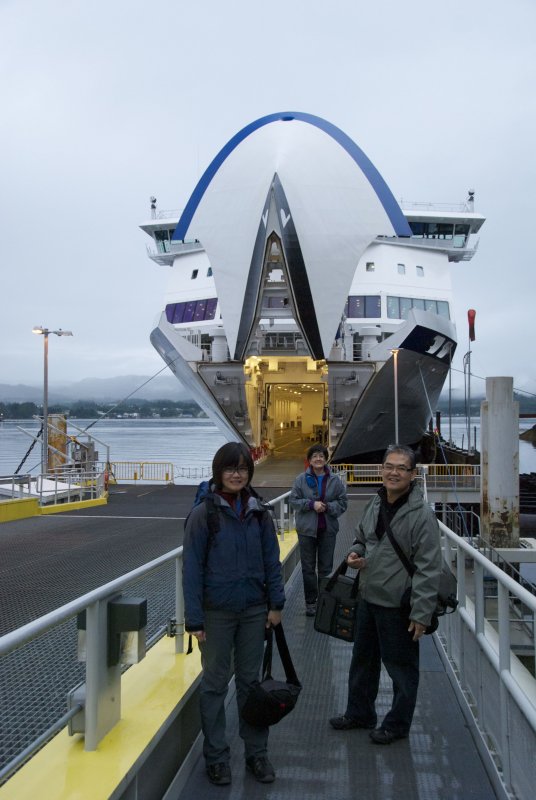 Boarding the 0730h ferry from Port Hardy to Prince Rupert