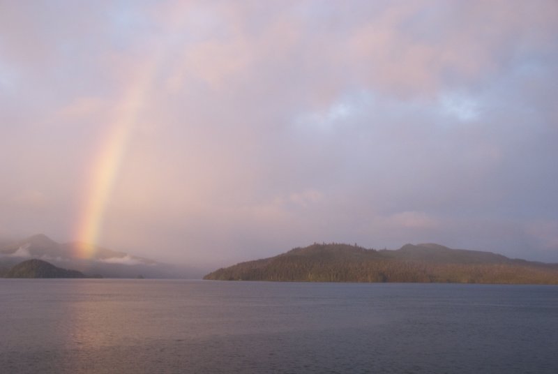 Rainbow in Skidegate