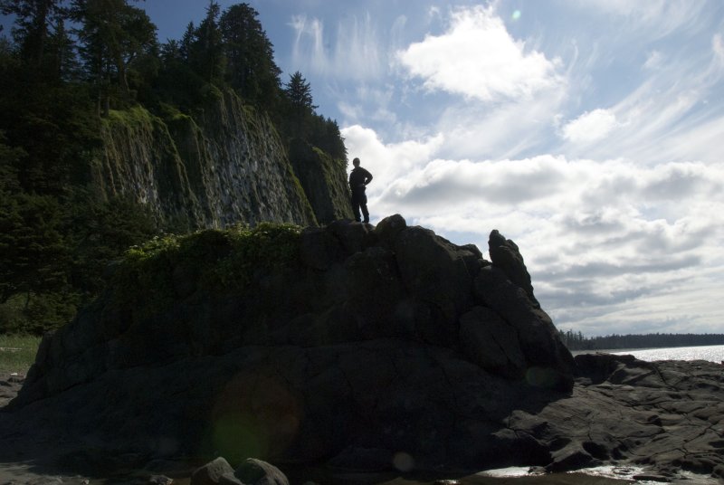 Man on rock