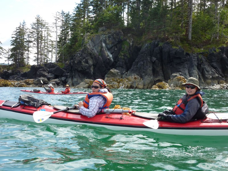 Two kayaks