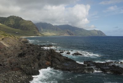 leeward coast towards Yokohama Bay