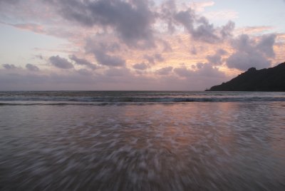 dawn on Kahana beach