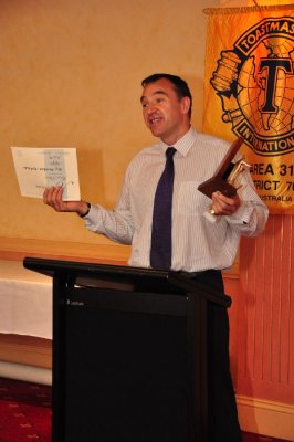 International Speech 1st Place - Roy Shenton-Keleido
