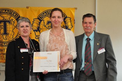 Humorous Speech 3rd Place : Tamara Hamilton