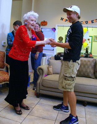 Nonie and Trace cutting a rug!