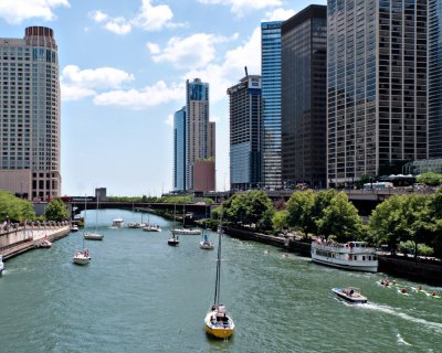 Chicago River - Bridge Up