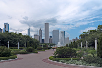 Skyline and Buckingham Fountain
