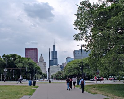 View from lake front