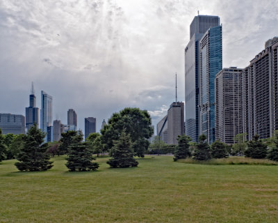 View from lake front