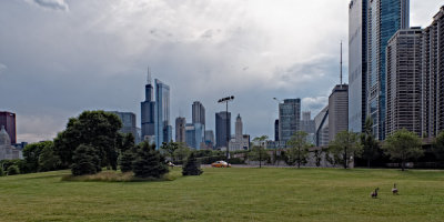 View from lake front
