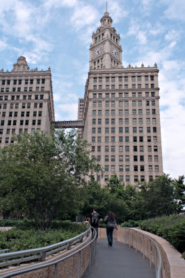 Back of Wrigley Building from Trump Tower