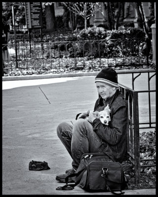 In front of Fourth Presbyterian Church
