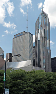 View from Bridge in Millennium Park