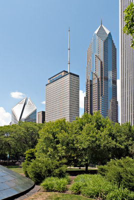 View from Bridge in Millennium Park