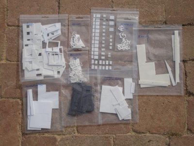 layout model - precut parts