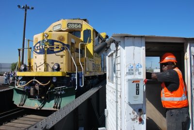 a real loco spinning